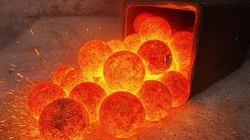 Forging a High-Carbon Damascus Knife from Bearing Balls