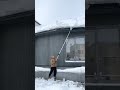 雪庇落とし Snow Cover Treatment #shorts | Snow Cornice Removal Hokkaido Japan