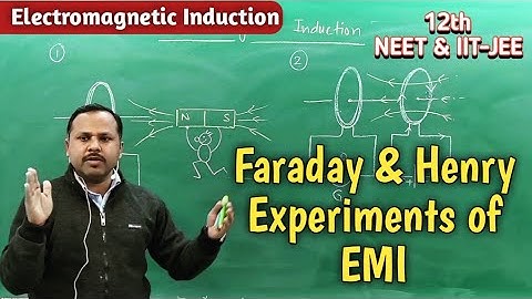 Faraday & Henry Experiments of Electromagnetic induction | 12th Physics handwritten notes