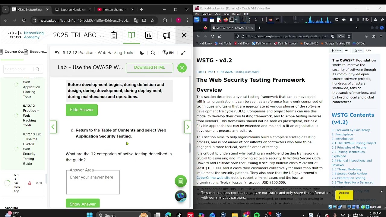 6.12.13 Lab - Use the OWASP Web Security Testing Guide