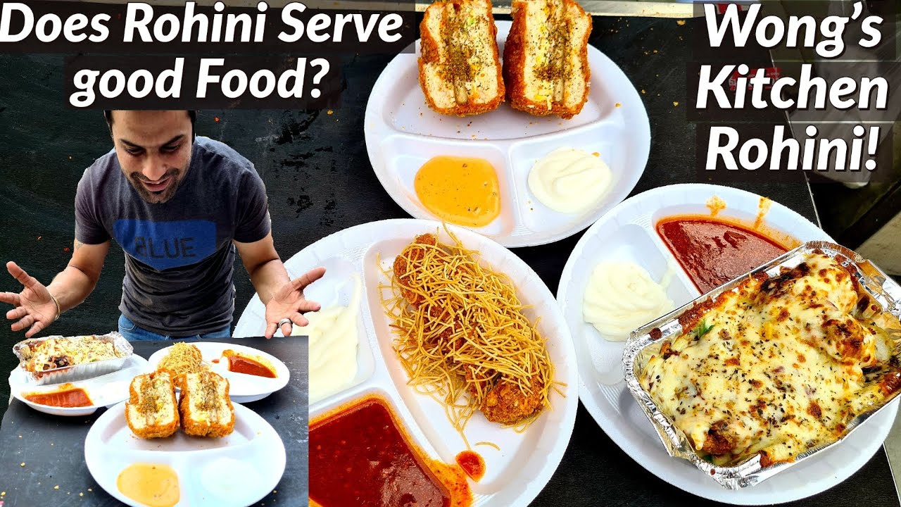 Delhi Ke Famous Crunchy Burger Aur Pizza Momos At Wong S Kitchen Rohini Delhi Street Food Youtube