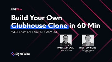 LIVEWire: Build a Live, Moderated Audio Room (Clubhouse Clone) In 60 Minutes