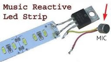 music reactive led strip using transistor BC547 | music reactive led strip make very easy