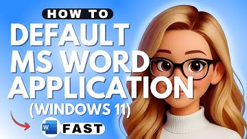 How to Set Microsoft Word as the Default Application in Windows 11 - 2025