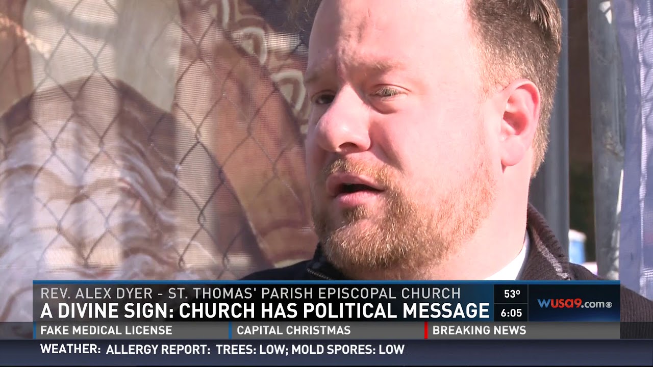 Church Puts Up "Faith Palm" Signs With Political Message