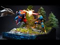 I made a superman vs cyclops diorama