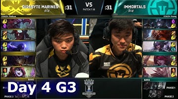 Gigabyte Marines vs Immortals | Day 4 Main Group Stage S7 LoL Worlds 2017 | GAM vs IMT G1