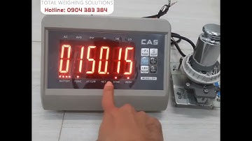 Hướng dẫn calib, hiệu chuẩn đầu cân điện tử DH của hãng CAS