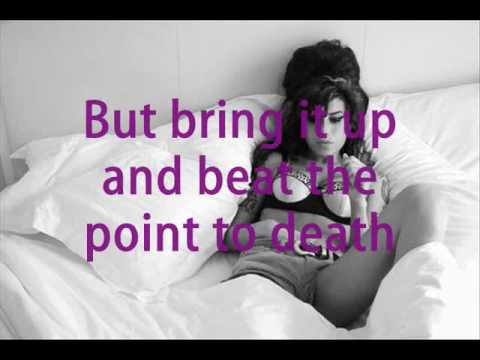 Amy Winehouse - Beat The Point To Death (lyrics)