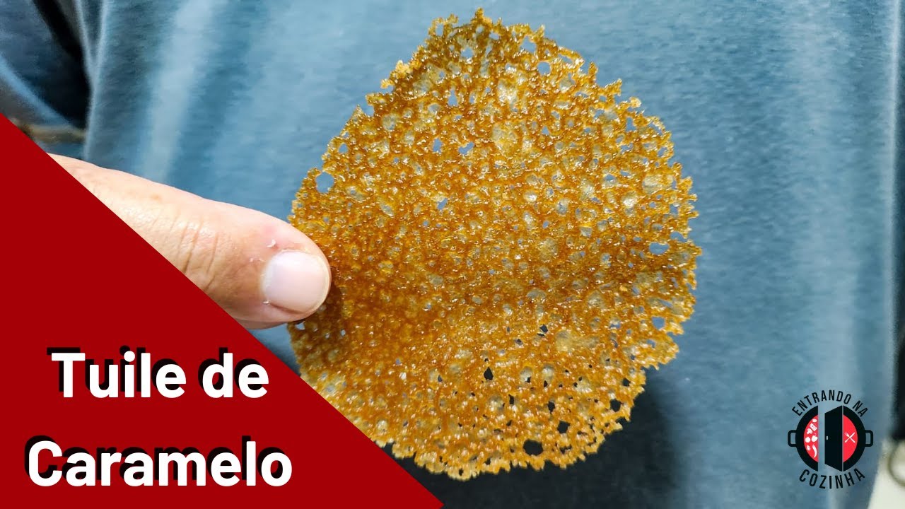 Tuile de caramelo - Receita estrela Michelin