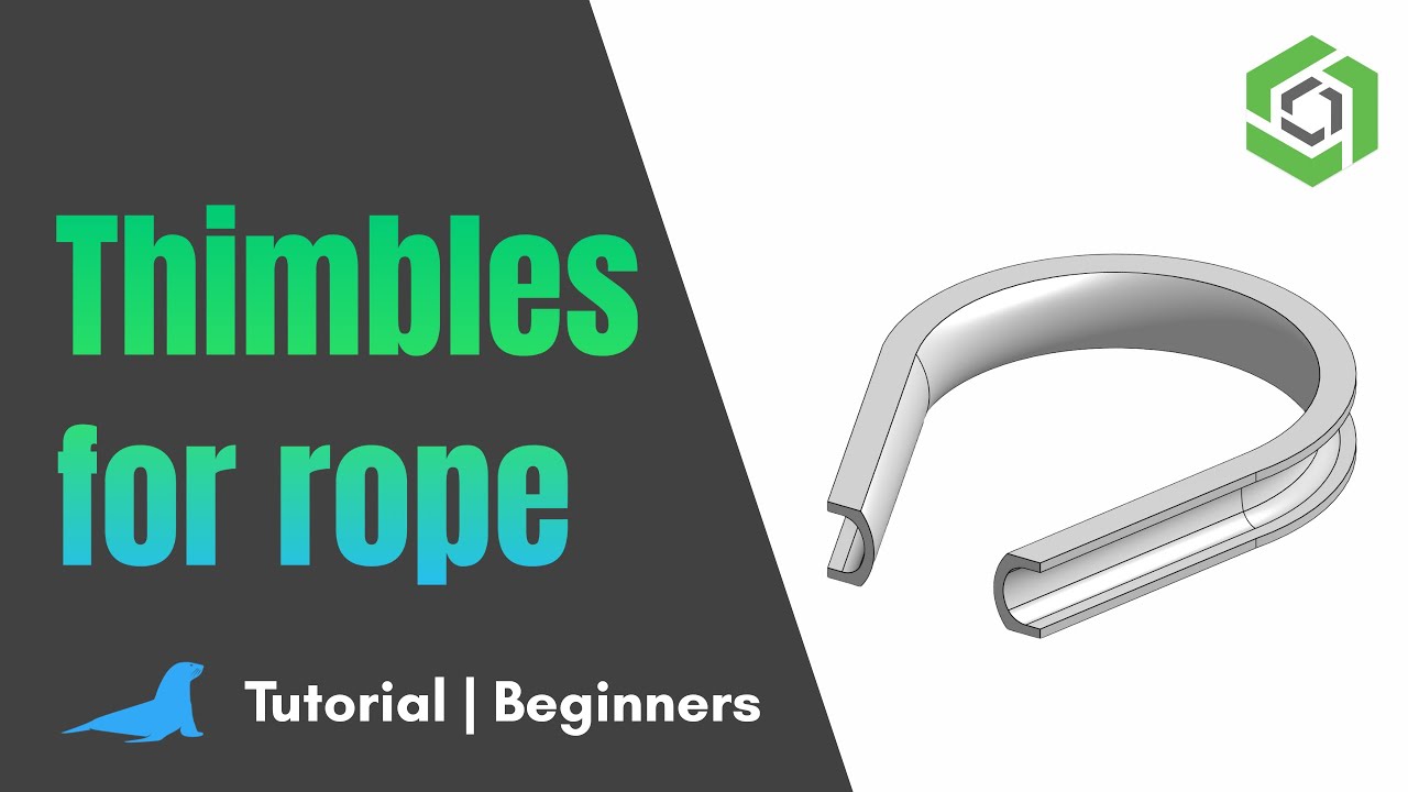 Onshape Model Rope Thimbles for rope | Onshape | Beginner Tutorial - YouTube