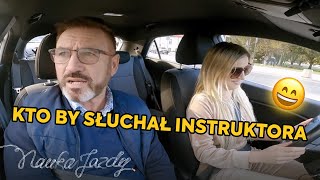 Nie chciała słuchać instruktora...😮😮| Nauka jazdy