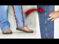 Few people know this secret how to narrow jeans and preserve the original seam