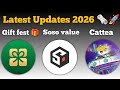 Gift fest, Cattea and Soso value Airdrops latest updates | Crypto Projects 