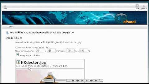 Using Image Manager scaler in cPanel
