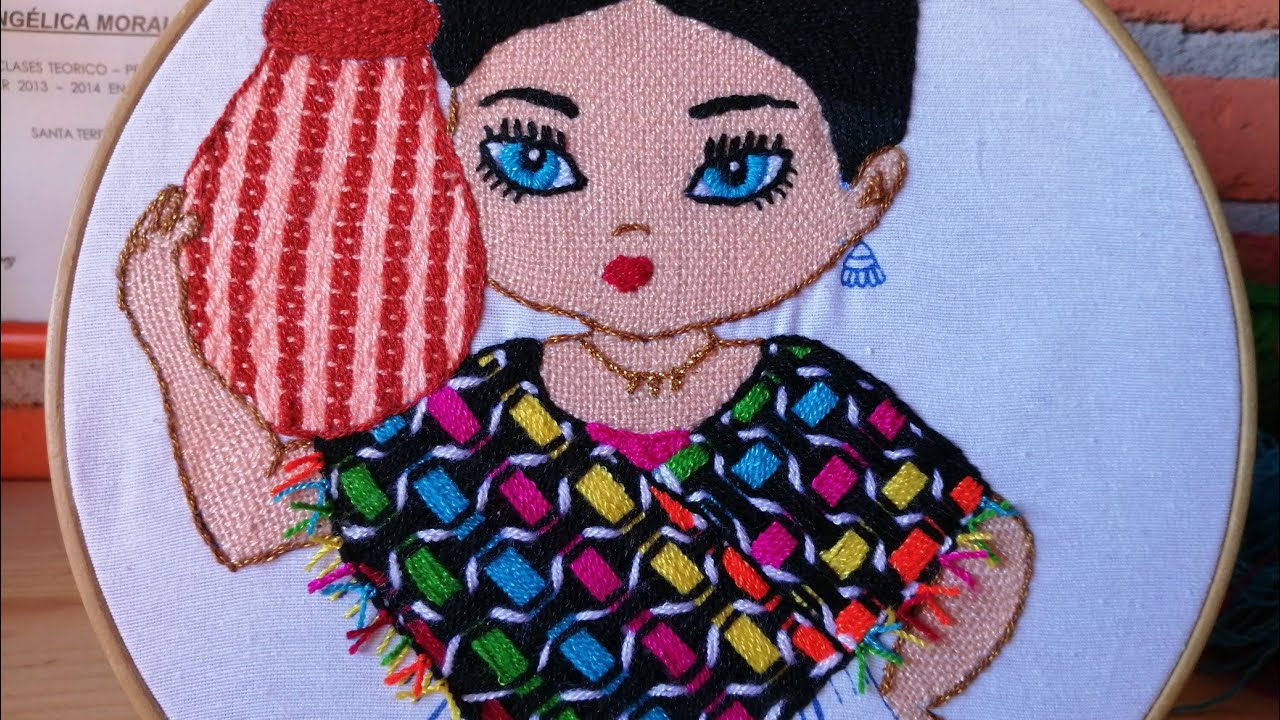 Bordado fantasía  Rebozo, Chal (niña Tehuana) 🧥