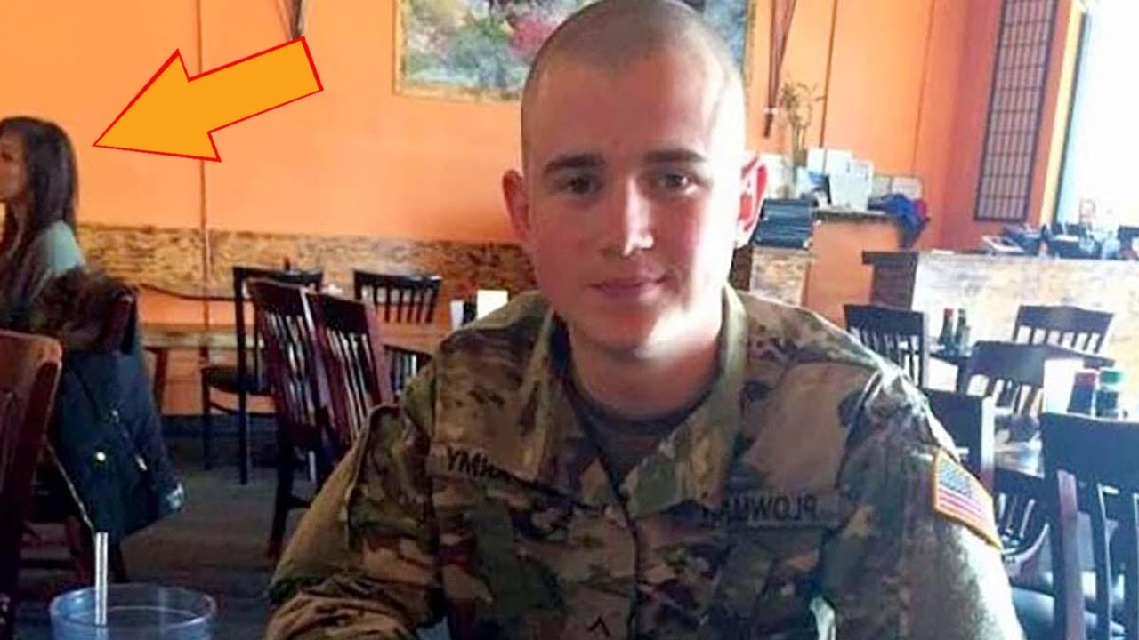 Mom Takes a Picture of Son on Military Respite, the Woman Behind Him in the Picture Has a Surprise Mom Takes a Picture of Son on Military Respite, the Woman Behind Him in the Picture Has a Surprise