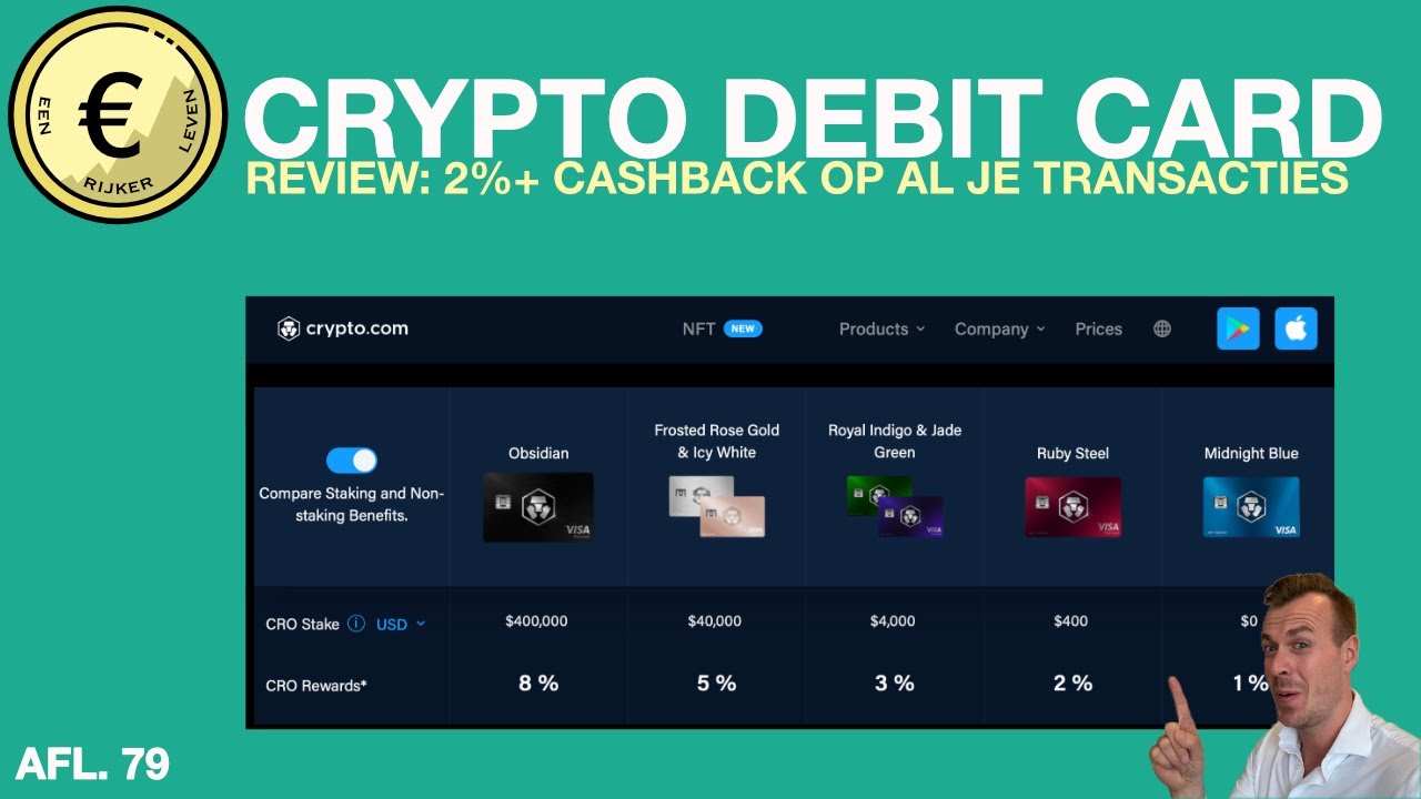 CRYPTO VISA DEBIT CARD REVIEW - INTERESSANT OF NIET? JAWEL! 2%+ cashback in  CRYPTO. [Zo werkt het]