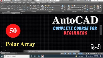 Polar Array | Array Tool | AutoCAD tutorial for beginners in Hindi | Viren Patel | AutoCAD in Hindi