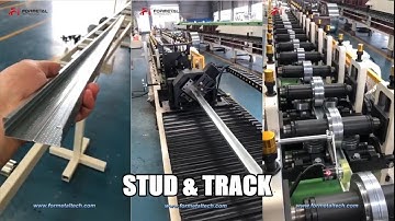 45m per minute ! Metal Stud and Track Roll Forming Machine makes a difference | Formetal Technology