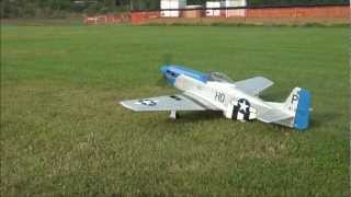 Hanger 9 P-51 blue nose survive 200' crash