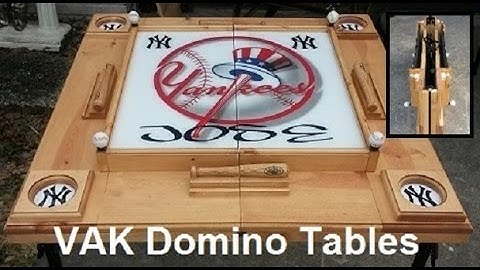 Foldable domino table