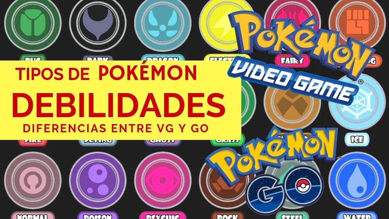 Debilidad de los Tipos Pokémon  •Pokémon• En Español Amino