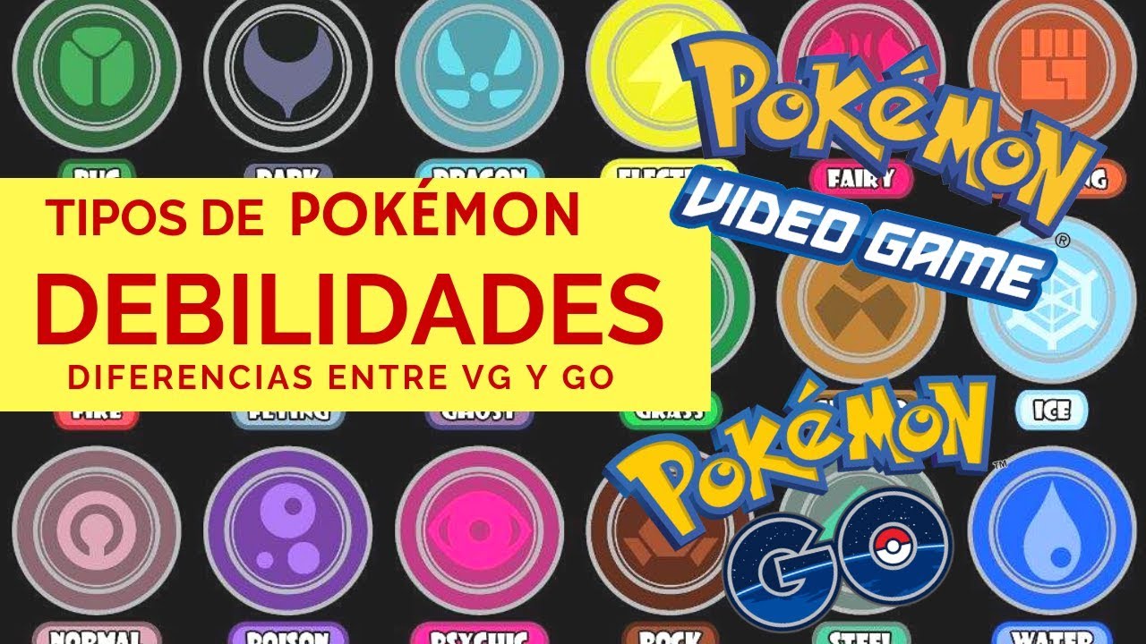 Maestro Pokemon Go: Tipos de Pokemon - Fortalezas y Debilidades