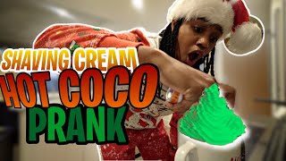 I PUT SHAVING CREAM IN HER HOT COCO VLOGMAS DAY 16