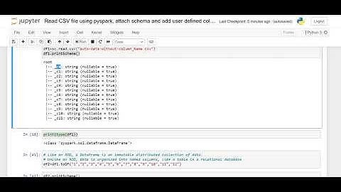 Spark Reading a CSV with new columns and customer schema Example2