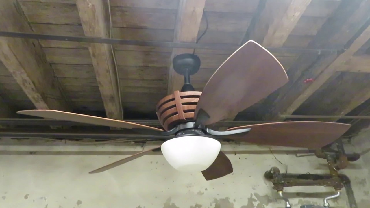 Harbor Breeze Teak Ceiling Fan Bad Capacitors Youtube