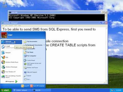 Setup Ozeki NG - SMS Gateway with Microsoft SQL Express - step 2