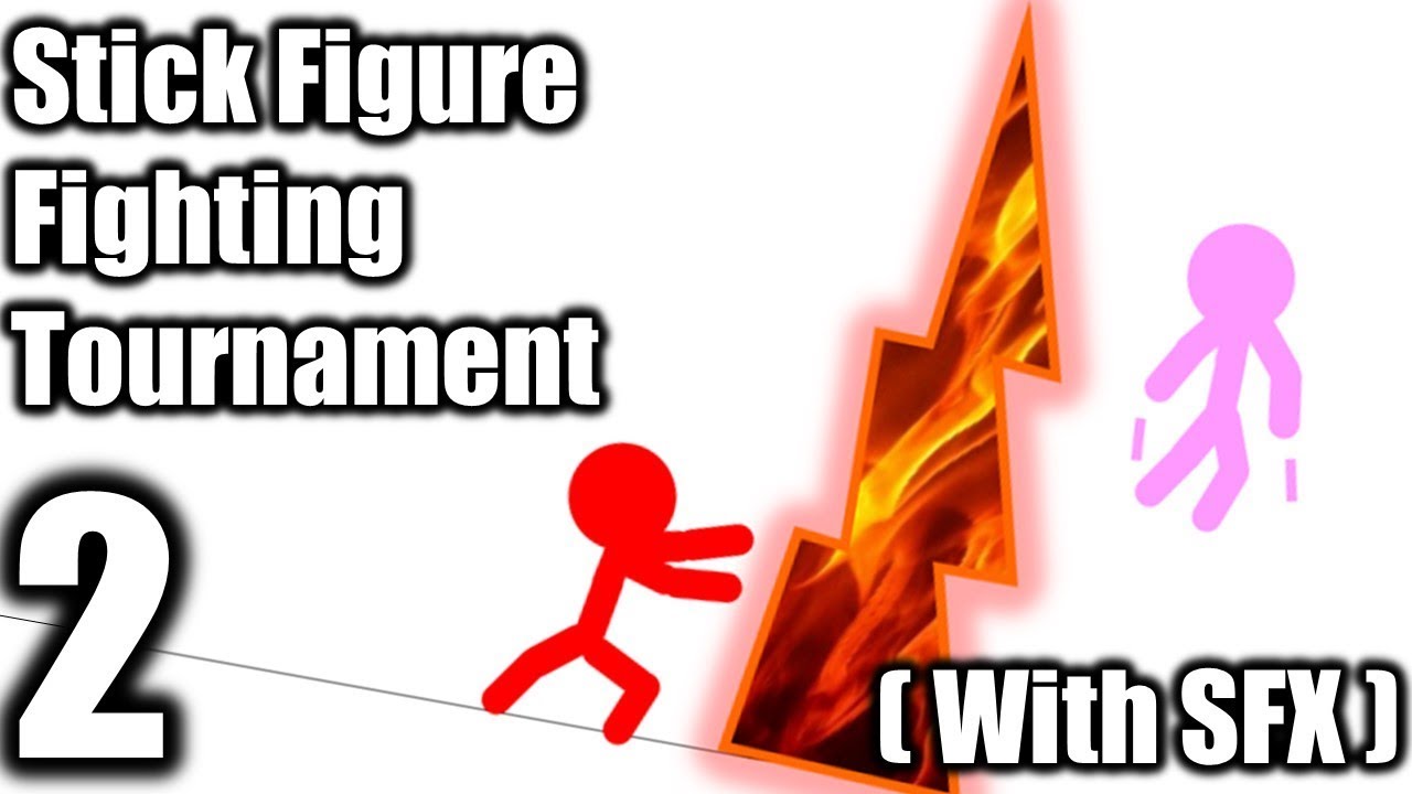 Stick Figure Fighting Tournament 2 with Sound Effects (Animation)