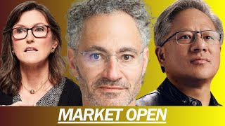 NEW PALANTIR DEAL, BITCOIN DOWN, ETH ETFS APPROVED, CATHIE WOOD BUYS PAYPAL, NVDA UP | MARKET OPEN