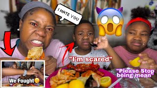 BEiNG MeAn to My SiBliNgs tO sEe hOw thEy ReacT (GONE REALLY BAD) |Seafood Mukbang