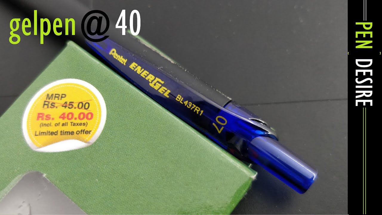 Pentel Energel Click Pen Blue