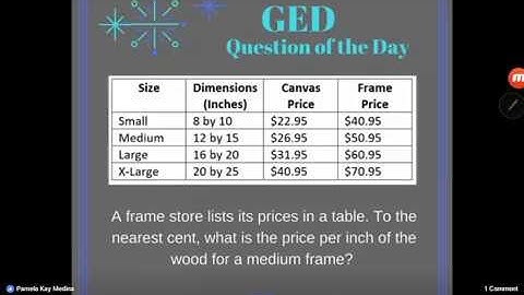 GED Math: Find a Rate Word Problem Example 3