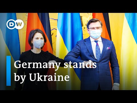 German FM visits Ukraine first amid rising Russia tensions - DW News.