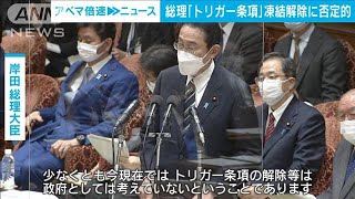 ガソリン高騰巡り「トリガー条項」凍結解除に岸田総理、否定的(2022年1月31日)