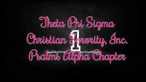Theta Phi Sigma-Psalms Alpha Chapter (Spring 2015 KNC)