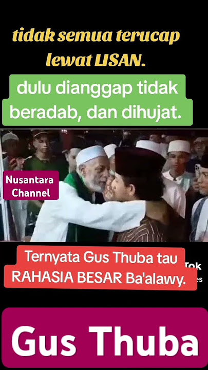 Gus Thuba Vs Ba'alawi #shorts #habib #baalawi