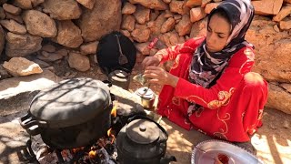 Nomadic Life: Making Lentil Food - Local Iranian Soup ? | A Taste of Tradition and Culture ?️