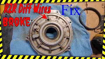 RZR XP 1000 Front Differential 4X4 wire repair / wires broken