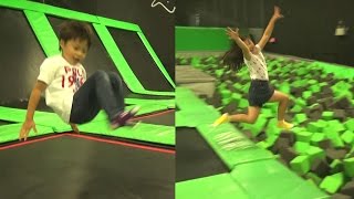 トランポリン パーク ジャンプ バスケット こうくんねみちゃん Trampoline Park