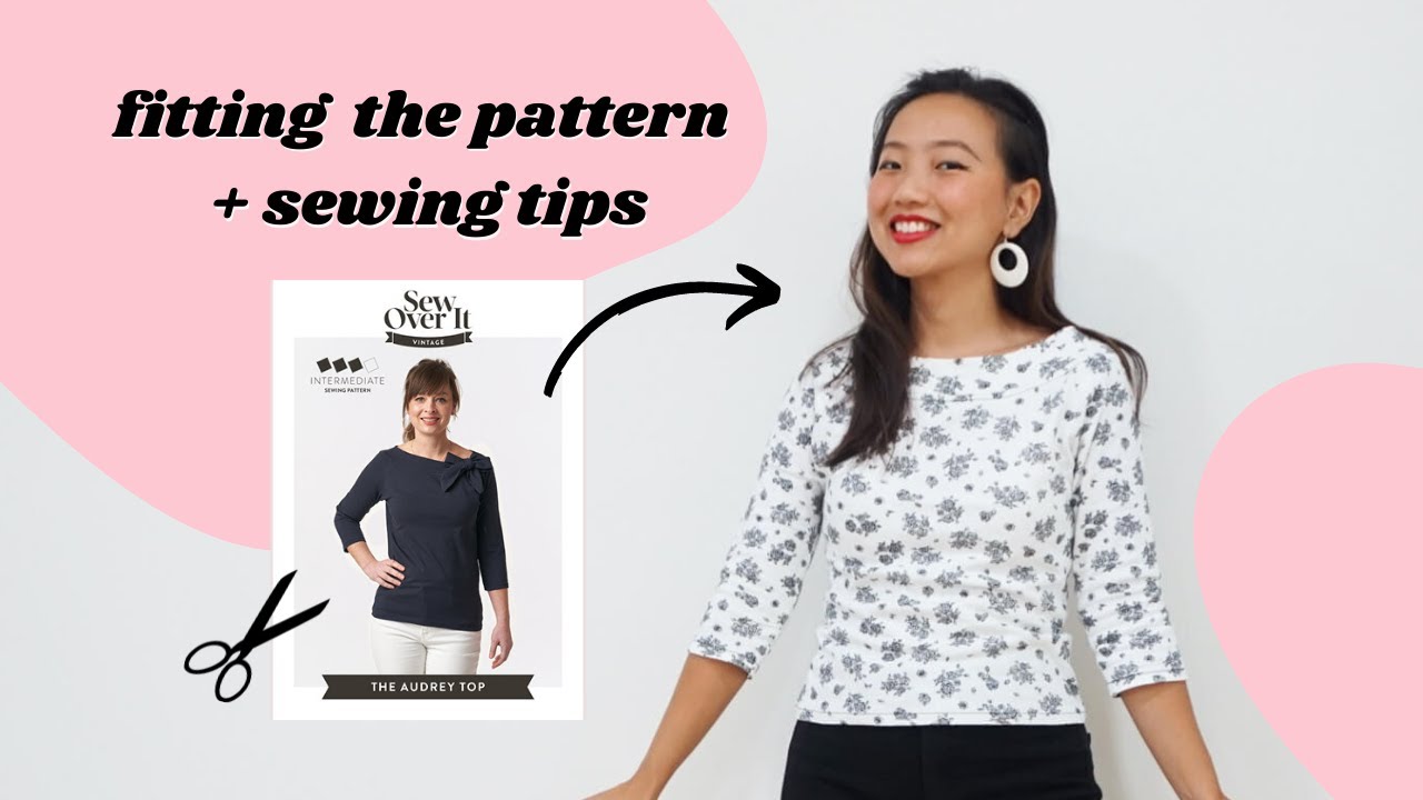 Sewing a vintage style knit top [Audrey Top by Sew Over It ...