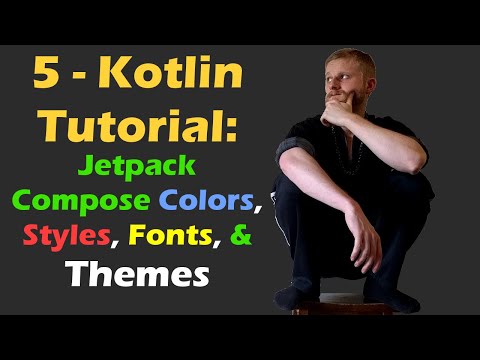 5 #JetpackCompose Replacing Colors, Styles, Light & Dark Themes | Android Studio Tutorial Kotlin