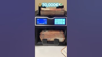 Counting 30k Euros Banknotes is Really Satisfying 🤑💶 #banknotes #viral #trending