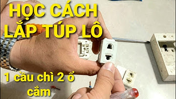 Làm bảng 1 cầu chì + ổ cắm sử dụng tại nhà