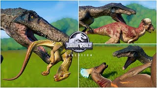 BARYONYX - TOP 20 HUNTING ANIMATIONS | Jurassic World Evolution