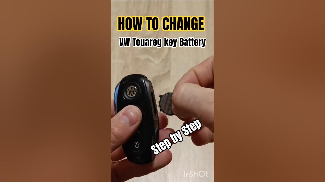 Volkswagen Touareg Key battery and emergency key how to replace autoinfo YouTube